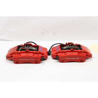 2013-2016 Porsche Boxster Cayman 981 Rear Brake Calipers Brembo Pair Red OEM