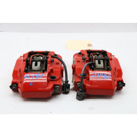2013-2016 Porsche Boxster Cayman 981 Rear Brake Calipers Brembo Pair Red OEM