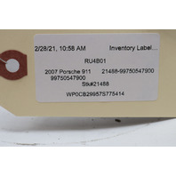 2006 2007 2008 Porsche 911 997 Rear Bumper Bracket Heat Shield Left Driver OEM