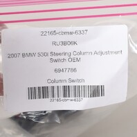 2007 BMW 530i Steering Column Adjustment Switch OEM