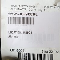 2009-2012 Audi A4 Q5 2.0 Alternator 06H903016L 140 Amp