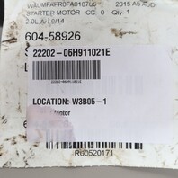 2014-2016 Audi A4 A5 2.0 Regenerative Braking Starter Motor 06H911021E OEM
