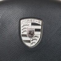 2000-2004 Porsche 911 Boxster 3 Spoke Steering Wheel Airbag Black OEM Used