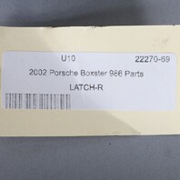 1998-2004 Porsche 911 996 Boxster 986 Right Door Latch 3B1837016P OEM Used