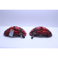 11-18 Porsche Cayenne Turbo / GTS Front Brake Calipers Brembo Red Pair OEM