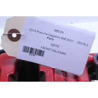 11-18 Porsche Cayenne Turbo / GTS Front Brake Calipers Brembo Red Pair OEM