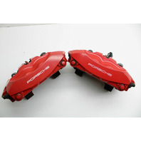 2011-2018 Porsche Cayenne GTS/Turbo Rear Brake Caliper Pair Brembo Red OEM