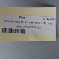 1999-2004 Porsche 911 996 Coupe Door Power Window Motor Left OEM Used