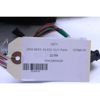 2000-2003 BMW X5 Right Door Mirror 51167039898 OEM