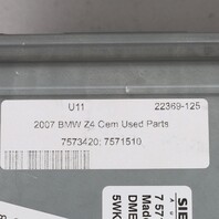 2006-2008 BMW Z4 Engine Computer ECU DME 12147573420 OEM Used