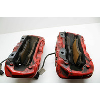 2017-2019 Porsche Boxster Cayman 718 Front Brake Caliper Set Pair Brembo Red OEM