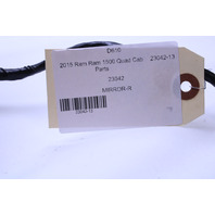 2015 Dodge Ram 1500 Door Mirror Right Tow Package 7 X 11 OEM