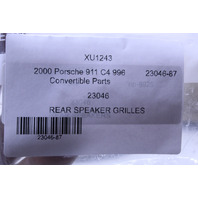 Porsche 911 Boxster Leather Rear Speaker Covers Right Left Pair OEM