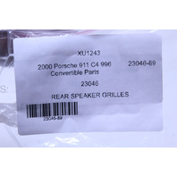 Porsche 911 Boxster Wood Grain Rear Speaker Covers Right Left Pair OEM