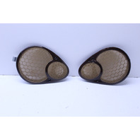 Porsche 911 Boxster Wood Grain Rear Speaker Covers Right Left Pair OEM
