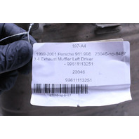 1999-2001 Porsche 911 996 3.4 Left Exhaust Muffler 99611113251 OEM