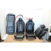 15-18 Audi S3 Front Rear Seat Cushions Leather Stitched Assembly Set OEM