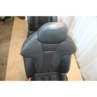15-18 Audi S3 Front Rear Seat Cushions Leather Stitched Assembly Set OEM