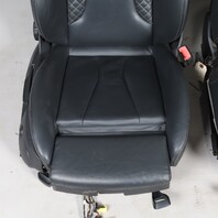 2015-2018 Audi S3 Sport Front Seat Cushion Set Leather Stitched Black OEM Used
