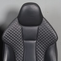2015-2018 Audi S3 Sport Front Seat Cushion Set Leather Stitched Black OEM Used