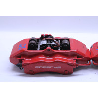 2005-2012 Porsche 911 997 Rear Brake Calipers Brembo Set Pair Red OEM