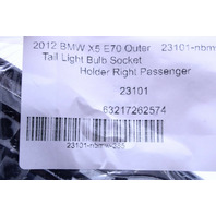 2011-2013 BMW X5 Tail Light Bulb Socket Holder Right - 63217262574 OEM