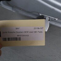 2014-2016 Porsche Cayman Hatch Trunk Lid "missing glass" 98151201103 OEM Used