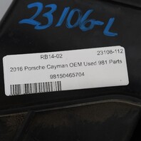 2013-2016 Porsche Boxster Cayman Left Engine Air Grille 98150465704 OEM Used