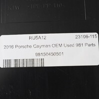 2013-2024 Porsche Boxster Cayman Left Quarter Fender Liner 98150450501 OEM Used