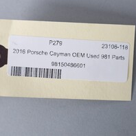 2013-2016 Porsche Boxster Cayman Right Door Sill Bracket 98150486601 OEM Used