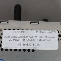 2006 BMW 325i 330i AM FM Radio Business CD Player 65126983018 OEM Used