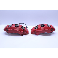2012-2016 Porsche 911 991 Front Brake Calipers Brembo Set Pair Red OEM