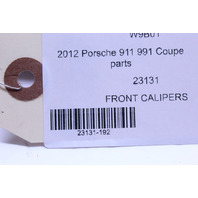 2012-2016 Porsche 911 991 Front Brake Calipers Brembo Set Pair Red OEM