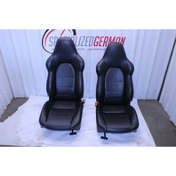 1999-2004 Porsche 911 Boxster Sport Seat Seats Pair Front Black NOTE OEM