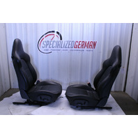 1999-2004 Porsche 911 Boxster Sport Seat Seats Pair Front Black NOTE OEM
