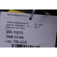 2011 2012 BMW 335i N55 Engine Motor 68K Miles - 11002218255 OEM