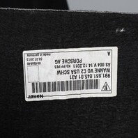 2012-2016 Porsche 911 991 RWD Front Trunk Liner Carpet 99155104501 OEM Used