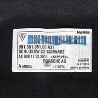 2012-2015 Porsche 911 991 RWD Front Trunk Liner Carpet Forward - 99155104501 OEM