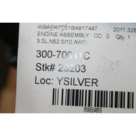 2007-2013 BMW 128i 328i N52 3 Engine Motor 115K Miles - 11000421163 OEM