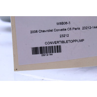 2005-2013 Chevrolet Corvette C6 Convertible Top Hydraulic Pump Motor OEM