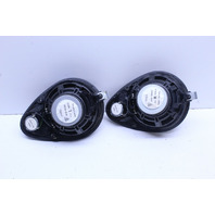 1997-2004 Porsche 911 Boxster Front Dash Speakers Leather Pair HAES Metropole Blue OEM