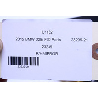 2014-2016 BMW 320i 328i 330i 335i Right Side View Door Mirror OEM