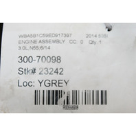 2014 2015 BMW 535i N55 Engine Motor 65K Miles OEM