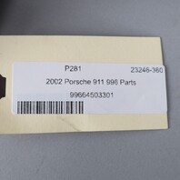 2002-2004 Porsche 911 996 Boxster 986 Front Dash Speaker Left BOSE Black OEM Used
