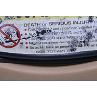 2006-2012 Porsche 911 997 Convertible Sun Visor Right Beige OEM