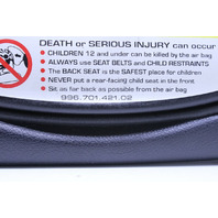 1999-2004 Porsche 911 996 Coupe Sun Visor Left Blue OEM