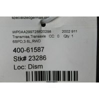 2002-2004 Porsche 911 996 6 Speed Transmission RWD OEM 99630001006