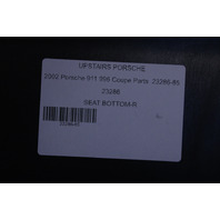 2000-2004 Porsche 911 996 Coupe Rear Seat Lower Cushion Right Leatherette Metropole Blue OEM