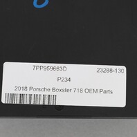 2018 Porsche Boxster 718 Voltage Converter Module 7PP959663D OEM Used