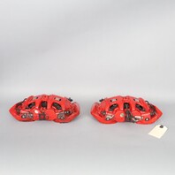 2017-2025 Porsche Boxster Cayman 718 GTS Front Brake Calipers Brembo Red Pair